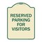 Signmission Parking Space Reserved Parking Reserved for Visitors Heavy-Gauge Alum Sign, 24" x 18", TG-1824-23352 A-DES-TG-1824-23352 - alternate 1